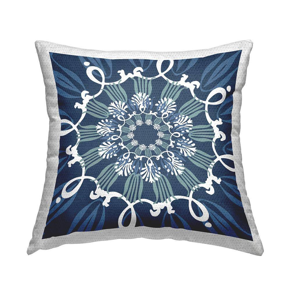 Fluid Shapes Blue Pattern Blue Square Outdoor Throw Pillow price history on PriceWatchPro