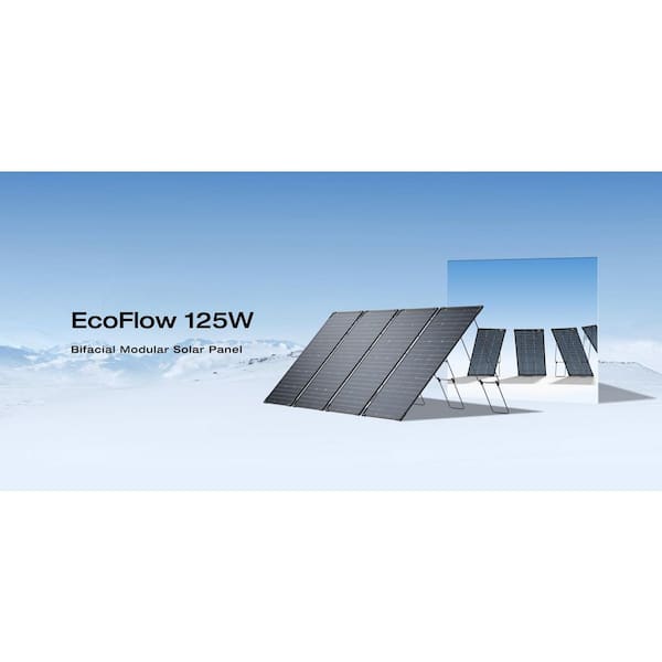EcoFlow 125W Bifacial Modular Solar Panel