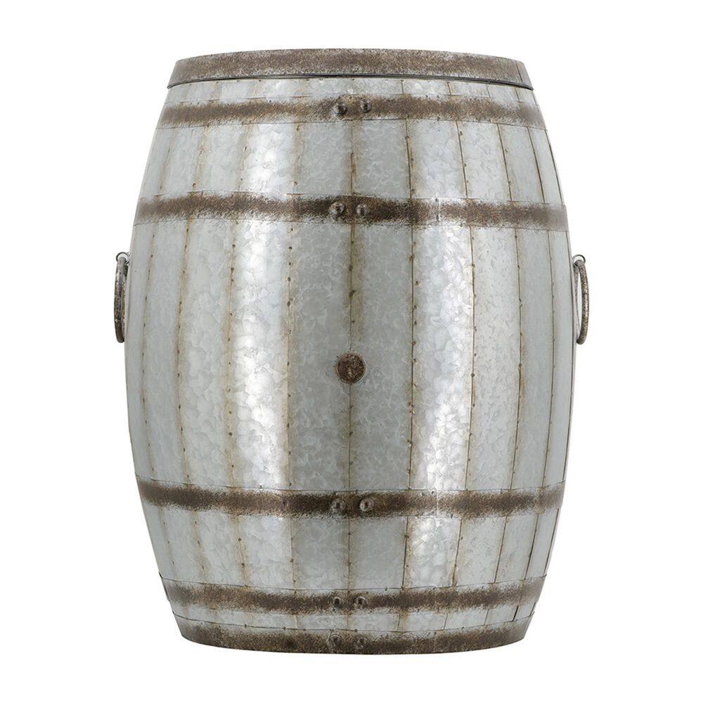 Avex Antique Gray Round Iron 26 in. H Outdoor Drum Side Table price history on PriceWatchPro