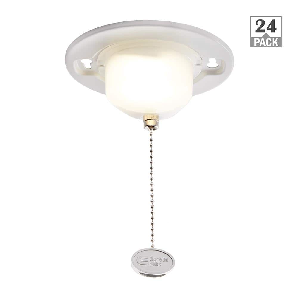 45-Watt Equivalent 5 in. E26 Closet Light Utility Light with Pull Chain LED Light Bulb 650-Lumens 4000K (24-Pack) price history on PriceWatchPro