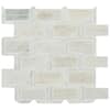 MSI Angora Framework 12 in. x 12 in. Polished Marble Floor and Wall Tile (10 sq. ft./Case) ANGORA-FRM10MM