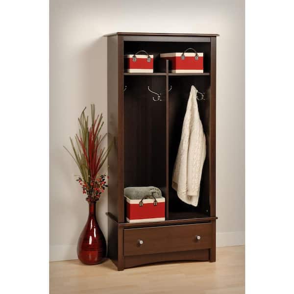 Prepac Fremont Espresso Hall Tree