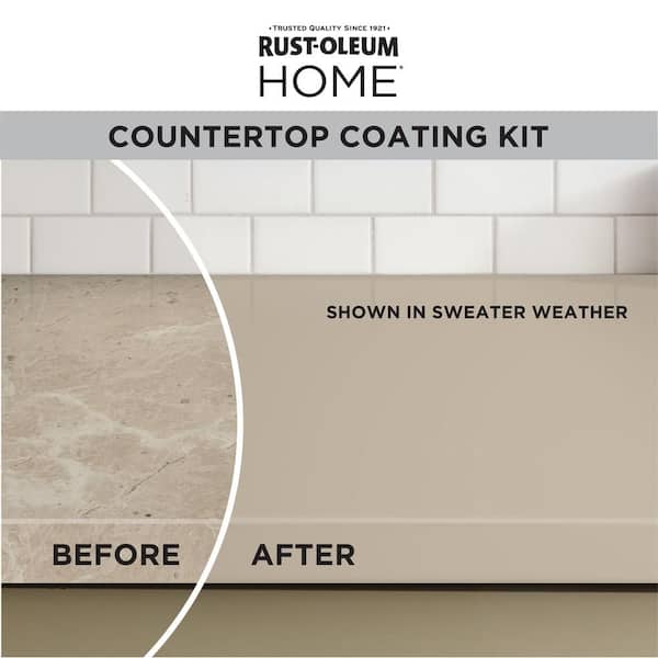 1 qt. Sweater Weather Satin Interior Countertop Paint Kit