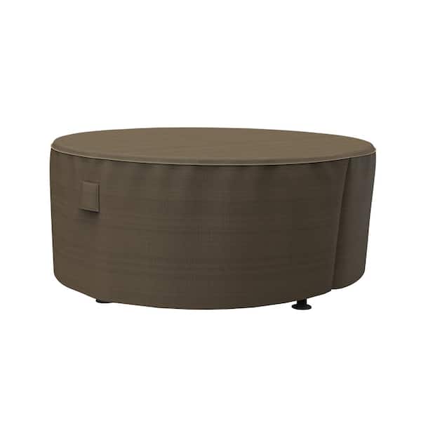 Budge Stormblock Hillside Large Black And Tan Round Patio Table Cover P5a23btnw3 - Large Patio Table Cover Round