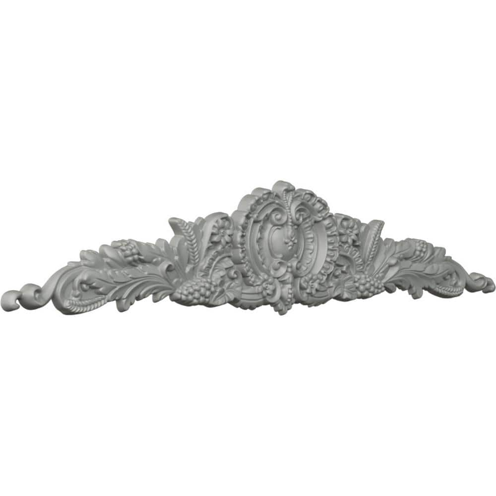 Primed White Polyurethane Crown Moulding with Scroll Design