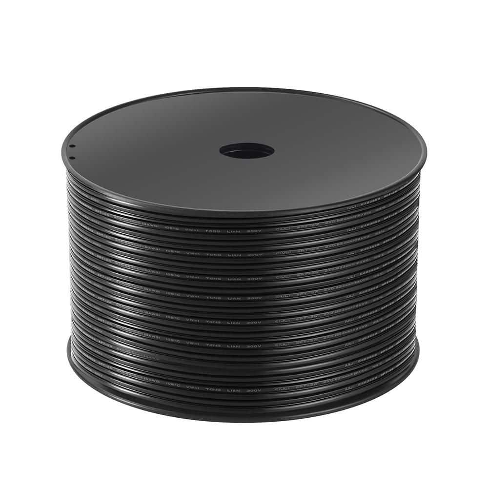 Vrbgify 500 ft. SPT-2 Black Landscape Lighting Wire UL Listed 18/2