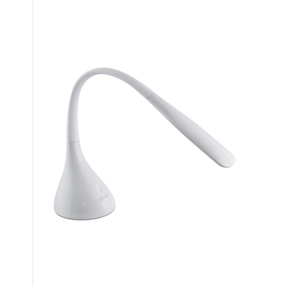 23" White Adjustable LED Desk Lamp with Touch Sensor