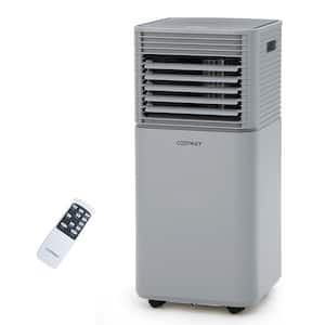 8000 BTU ASHRAE 5300 BTU (DOE) Portable Air Conditioner Cools 230 sq. ft. with Dehumidifier Remote in Gray
