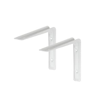 Dolle RAIL 0.75 in. Silver Shelf Bracket 33129 - The Home Depot