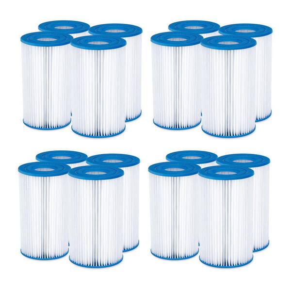 Summer Waves 17.25 in. Dia Replacement Type A/C Pool and Spa Filter Cartridge (16-Pack)