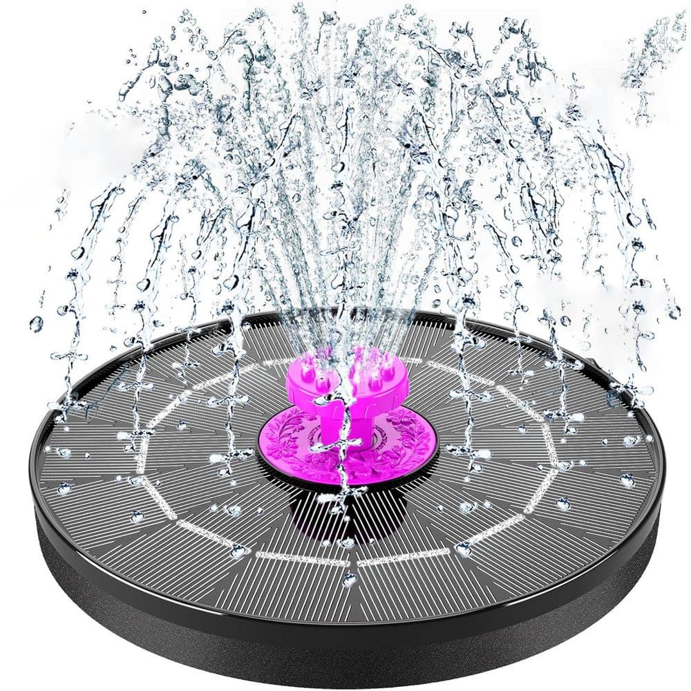 4-Watt Solar Powered Bird Bath Fountain Pump Outdoor Water Feature Hot Pink 8 Nozzles Hummingbird Garden Pond Patio price history on PriceWatchPro