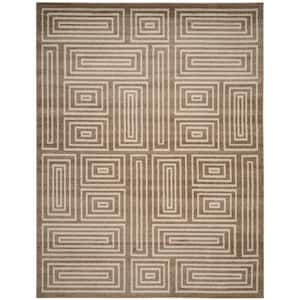Amherst Wheat/Beige 9 ft. x 12 ft. Geometric Boxes Area Rug