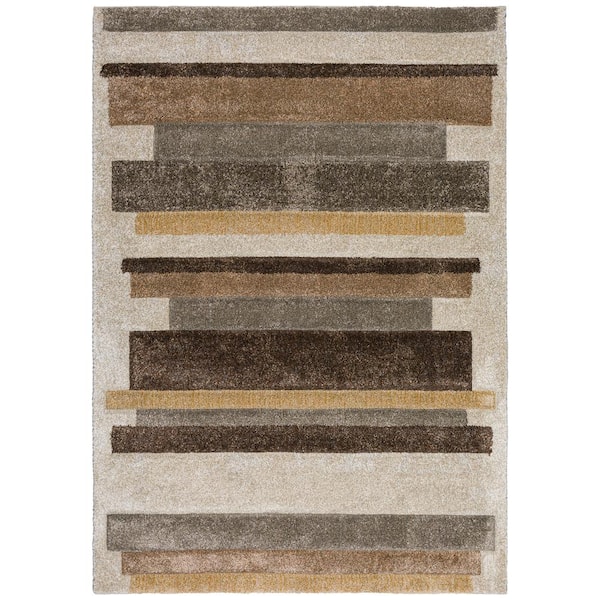 Addison Rugs Carmona Abstract Beige 9 ft. 10 in. x 13 ft. 2 in. Area Rug