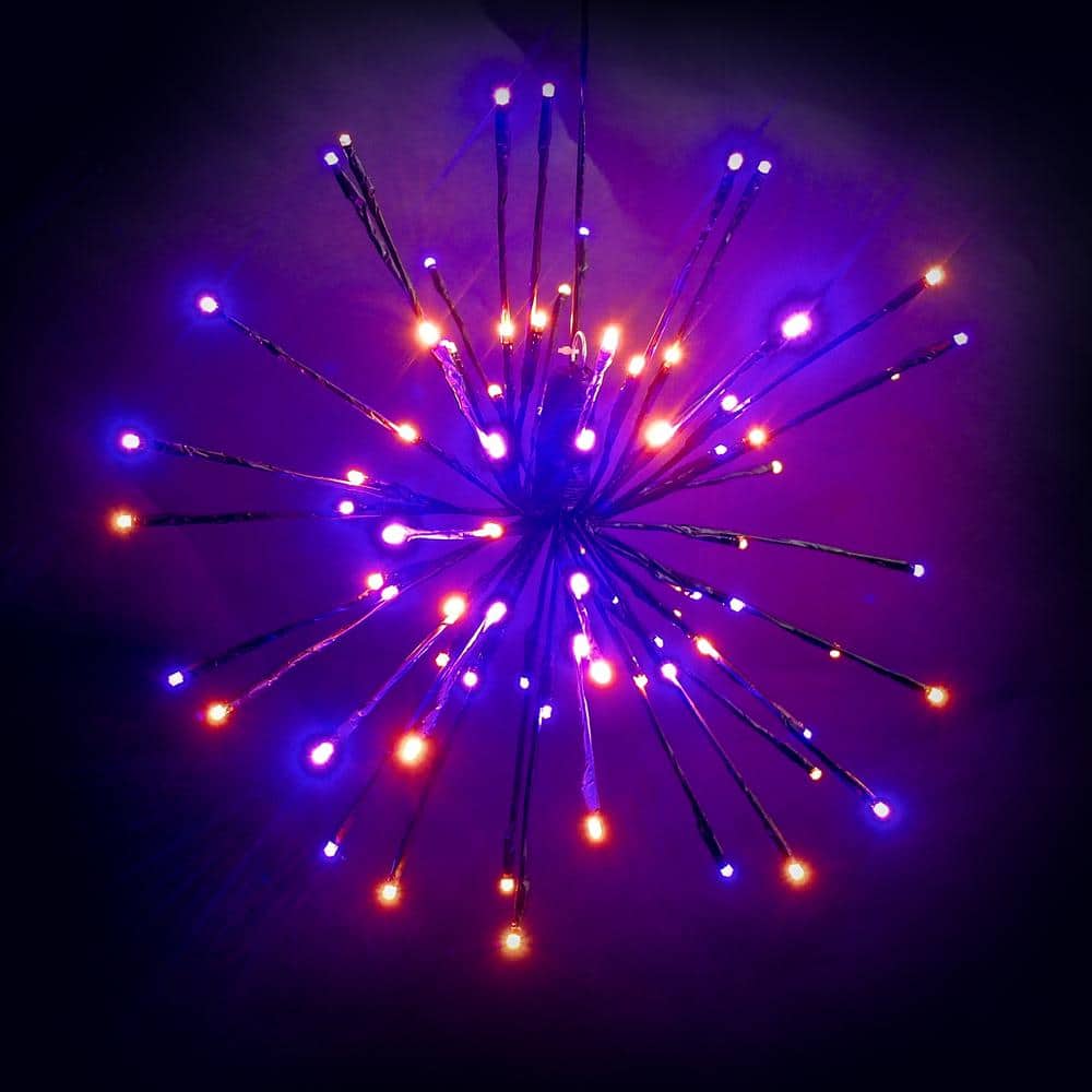 16 in. Orange/Purple LED Spritzer Halloween Yard Decoration price history on PriceWatchPro