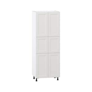Littleton Painted 30 in. W x 84.5 in. H x 24 in. D in Gray Shaker Assembled Pantry Kitchen Cabinet with Shelves