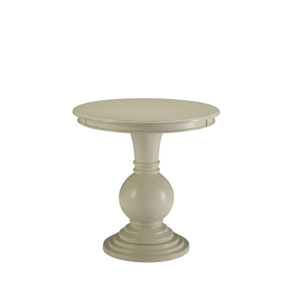 Acme Furniture Alyx Antique White Side Table 82818 - The Home Depot