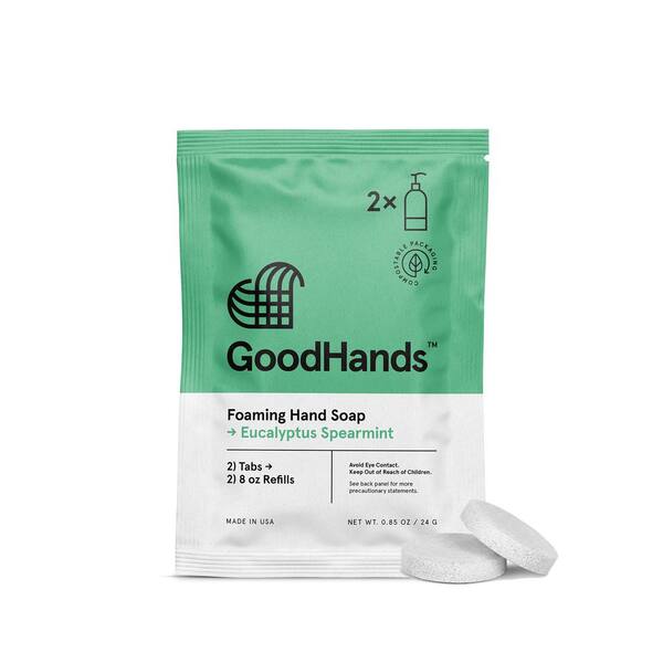 GoodHands 8 oz. Eucalyptus and Spearmint Scented Foaming Hand Soap Tabs (48-Refills)