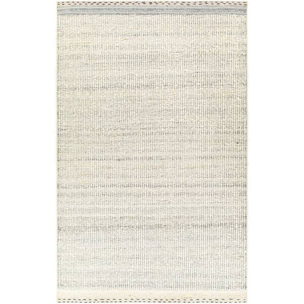 Sadie Cream Cottage Solid Color 10 ft. x 14 ft. Area Rug
