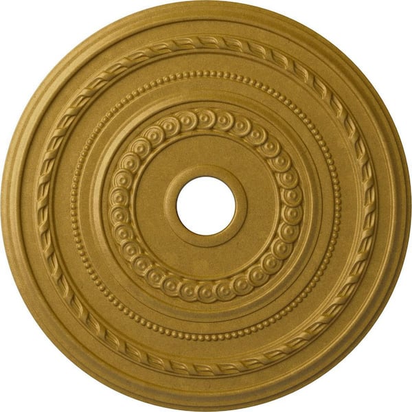 Ekena Millwork 1-3/8 in. x 25-3/8 in. x 25-3/8 in. Polyurethane Cole Ceiling Medallion Moulding