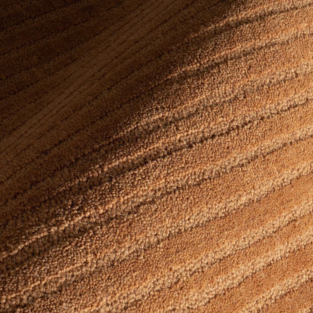 Southwest Rust Handmade Wool Striped 3' x 5' Area Rug