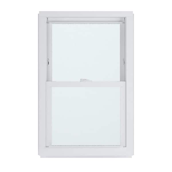 American Craftsman 23.75 in. x 37.25 in. 50 Series Low-E Argon Glass Double Hung White Vinyl Replacement Window, Screen Incl