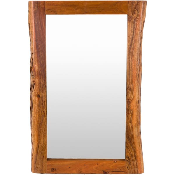 Livabliss Dante 36 in. H x 24 in. W Bron Framed Decorative Mirror