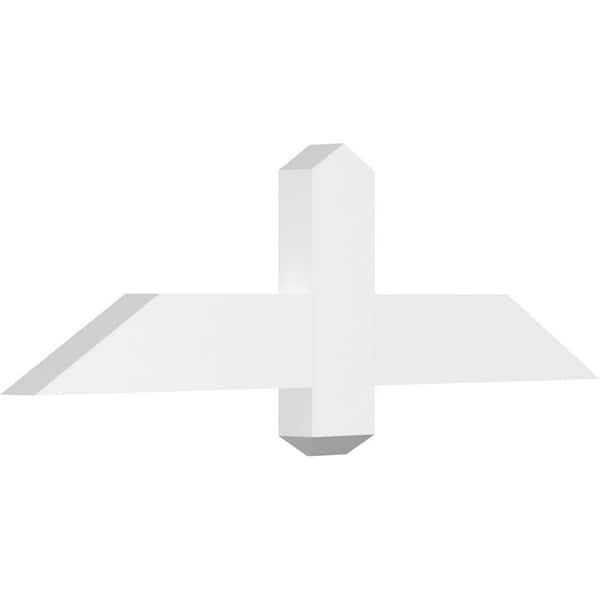 Ekena Millwork Eugene 36 in. W x 10.5 in. H x 2 in. D Signature Polyurethane Bracket