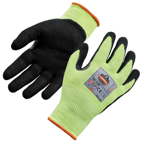 Ergodyne ProFlex 7041 Extra Large-Lime, Hi-Vis, Cut Resistant, Nitrile Coated, General Purpose Gloves (144-Pairs)