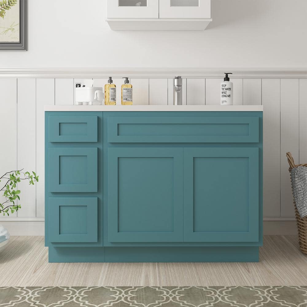 【vani】キャビネット Vanity Art Montclair 51 in. 2-Door and 3-Drawer Freestanding