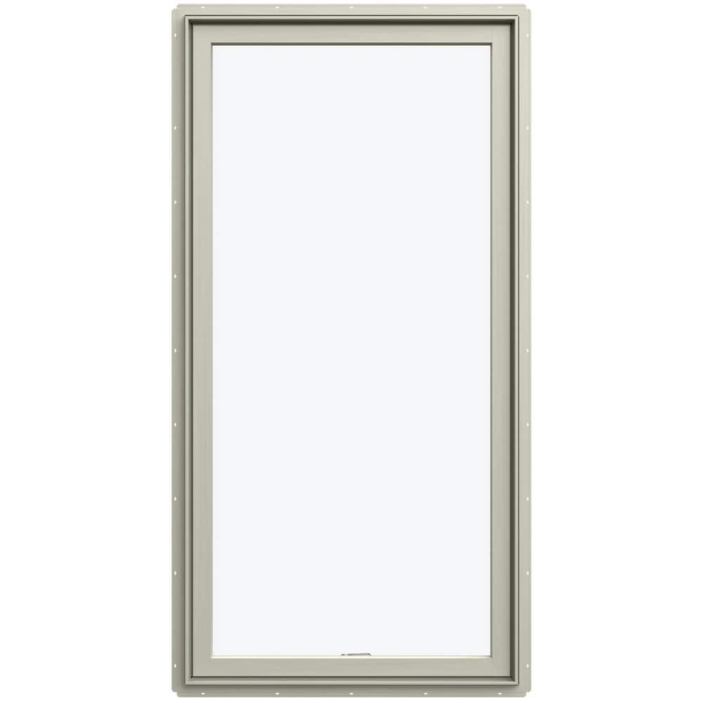 JELD-WEN 36 in. x 72 in. W-5500 Right-Hand Casement Wood Clad Window ...