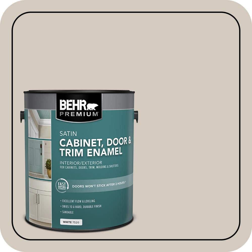 BEHR PREMIUM 1 gal. #N220-2 Ashen Tan Satin Enamel Interior