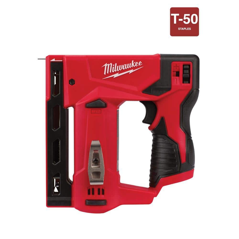 Milwaukee M12 12-Volt Lithium-Ion Cordless 3/8 in. Crown Stapler (Tool-Only) 2447-20