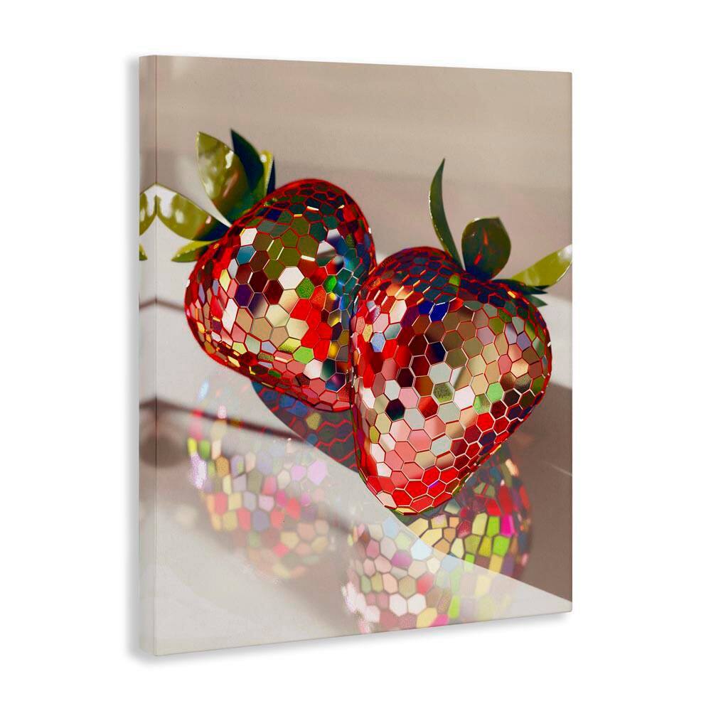 Reflecting Disco Strawberries by Arlington Prints Unframed Abstract Graphic Art Print 20 in. x 16 in. price history on PriceWatchPro