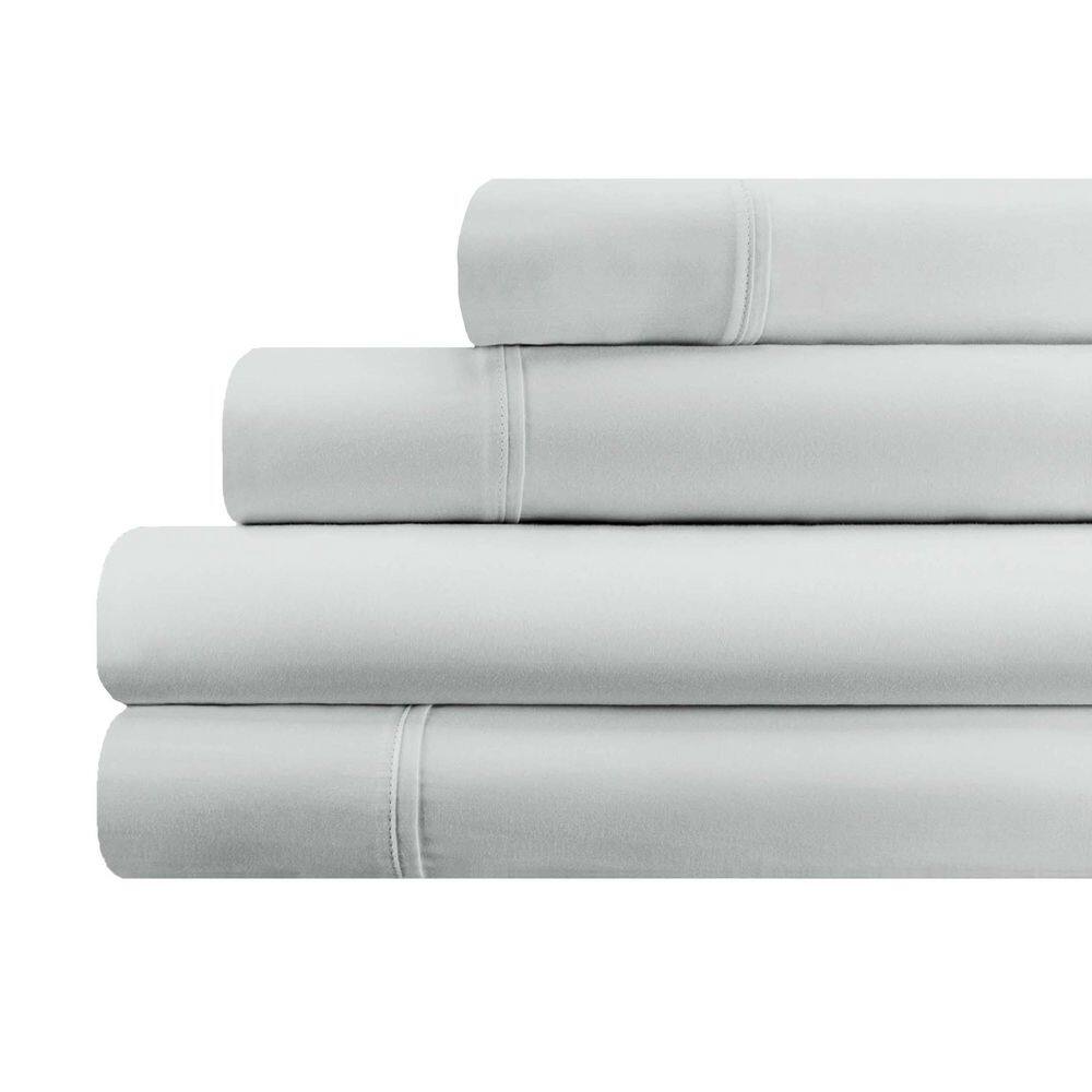 700-Thread Count 4-Piece Chrome Egyptian Cotton Solid Deep Pocket Full Sheet Set price history on PriceWatchPro