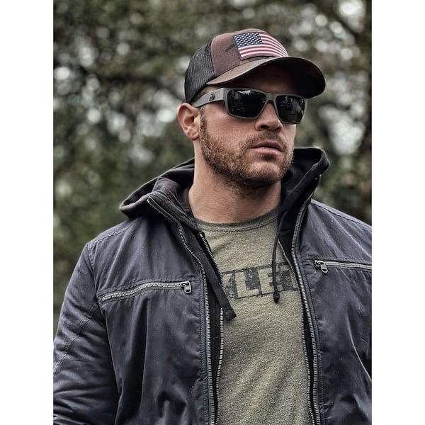 GATORZ Delta Black Frame Polarized Smoke Lenses GDELMTBLK01P - The