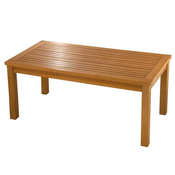 National Outdoor Living Eucalyptus Grandis Wood Outdoor Coffee Table