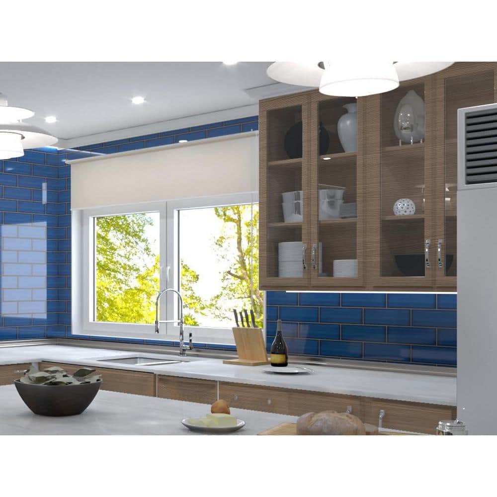 Divine Blue 4x12 Glossy Ceramic Subway Tile