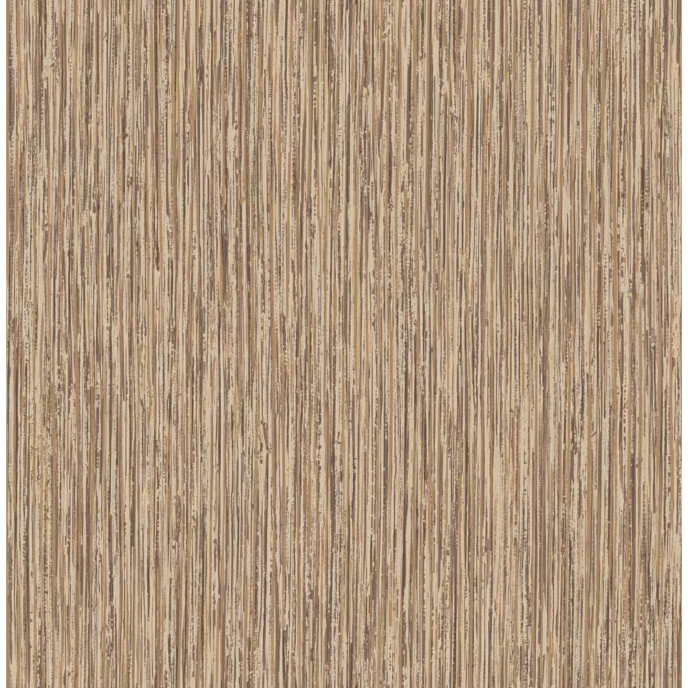 Medley Distressed Brown 3D Grasscloth Wallpaper, 20.5" Wide