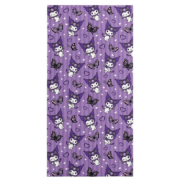 THE NORTHWEST GROUP Sanrio Kuromi Cute Kuromi Microfiber Beach Towel