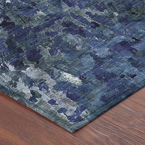 Chantille Machine Washable Indoor/Outdoor Abstract ACN2737 Navy 10 ft. x 14 ft. Area Rug