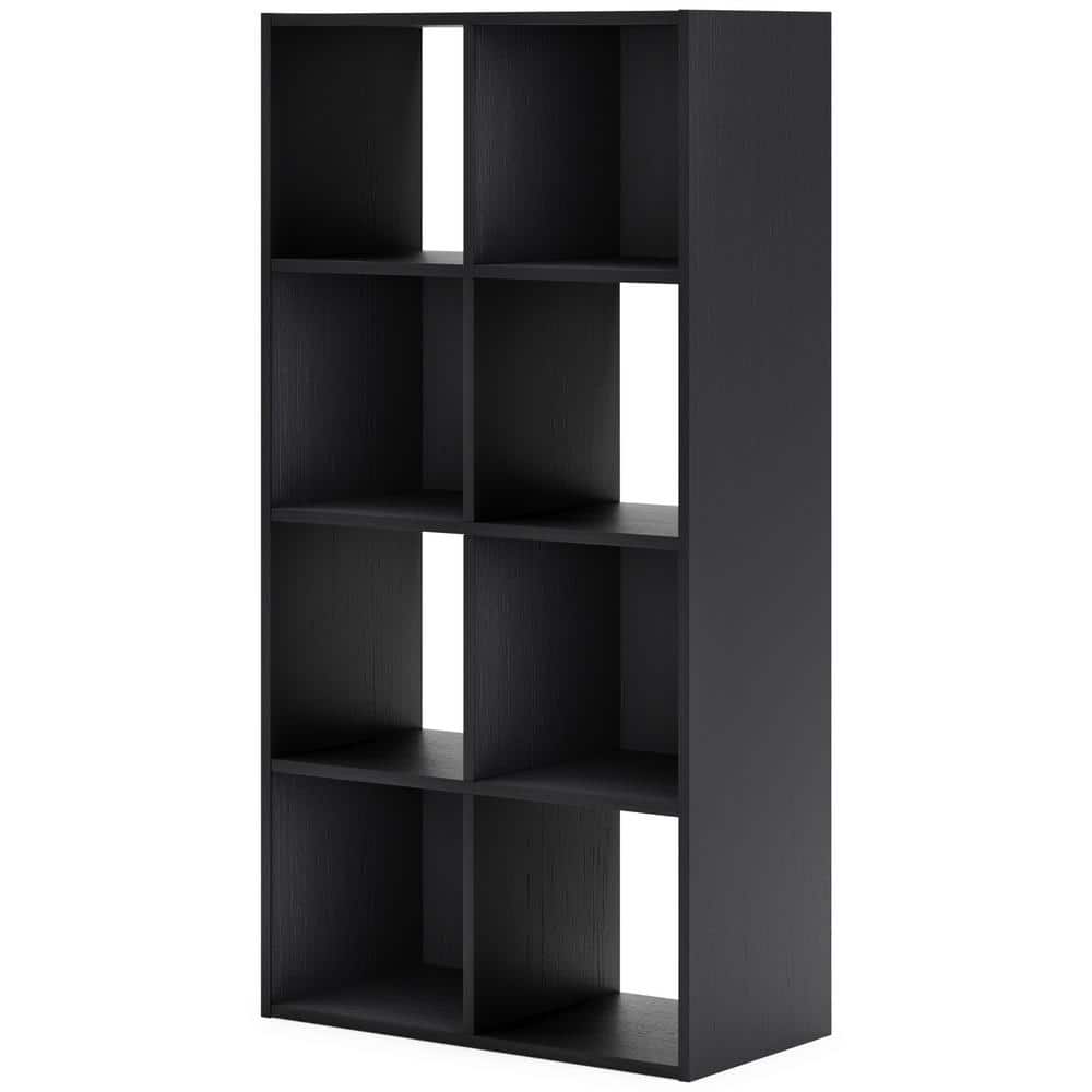 Langdrew Black 8-Cube Wood Organizer Shelf