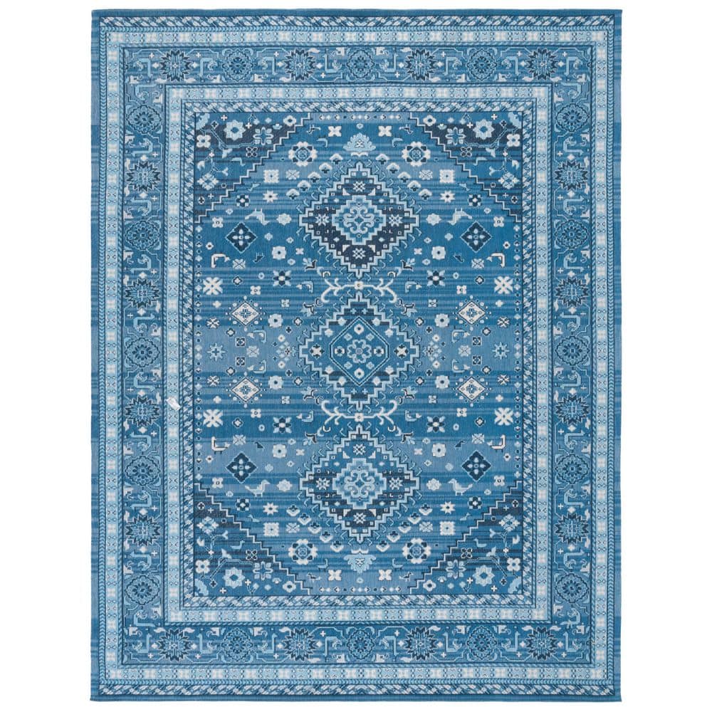 SAFAVIEH Classic Vintage 8 ft. x 10 ft. Blue/Charcoal Oriental