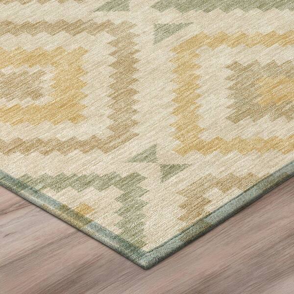 Chantille Machine Washable Indoor/Outdoor Abstract ACN3140 Wheat 3 ft. x 4 ft. Area Rug