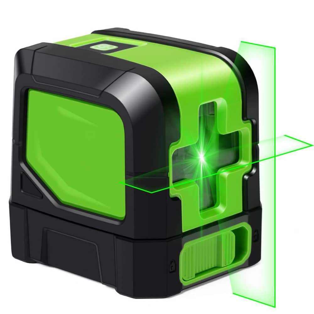 360° Laser Level, 100 ft. Self Leveling Green Cross Line Laser for DIY Ind