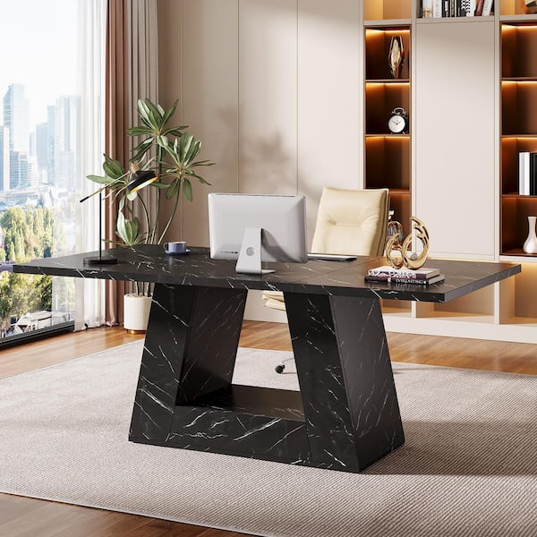 Acme Furniture Eleazar 40 in. Curve Black Oak Metal Music