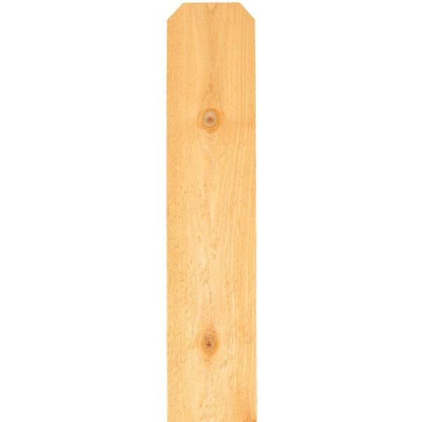 Alta Forest Products 5 8 In X 5 1 2 In X 6 Ft Western Red Cedar Dog Ear Fence Picket The Home Depot