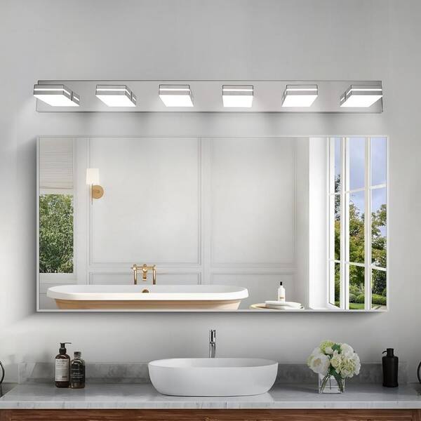✨Y. K✨ YHTlaeh Modern Crystal Vanity Light 3-Lights for Bathroom