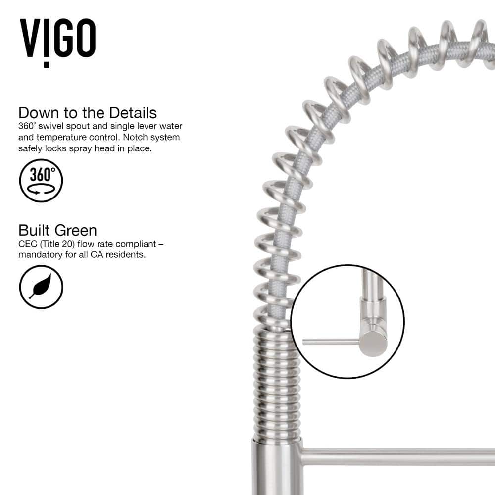 Stainless Steel Pull-Down Kitchen Faucet with Soap Dispenser