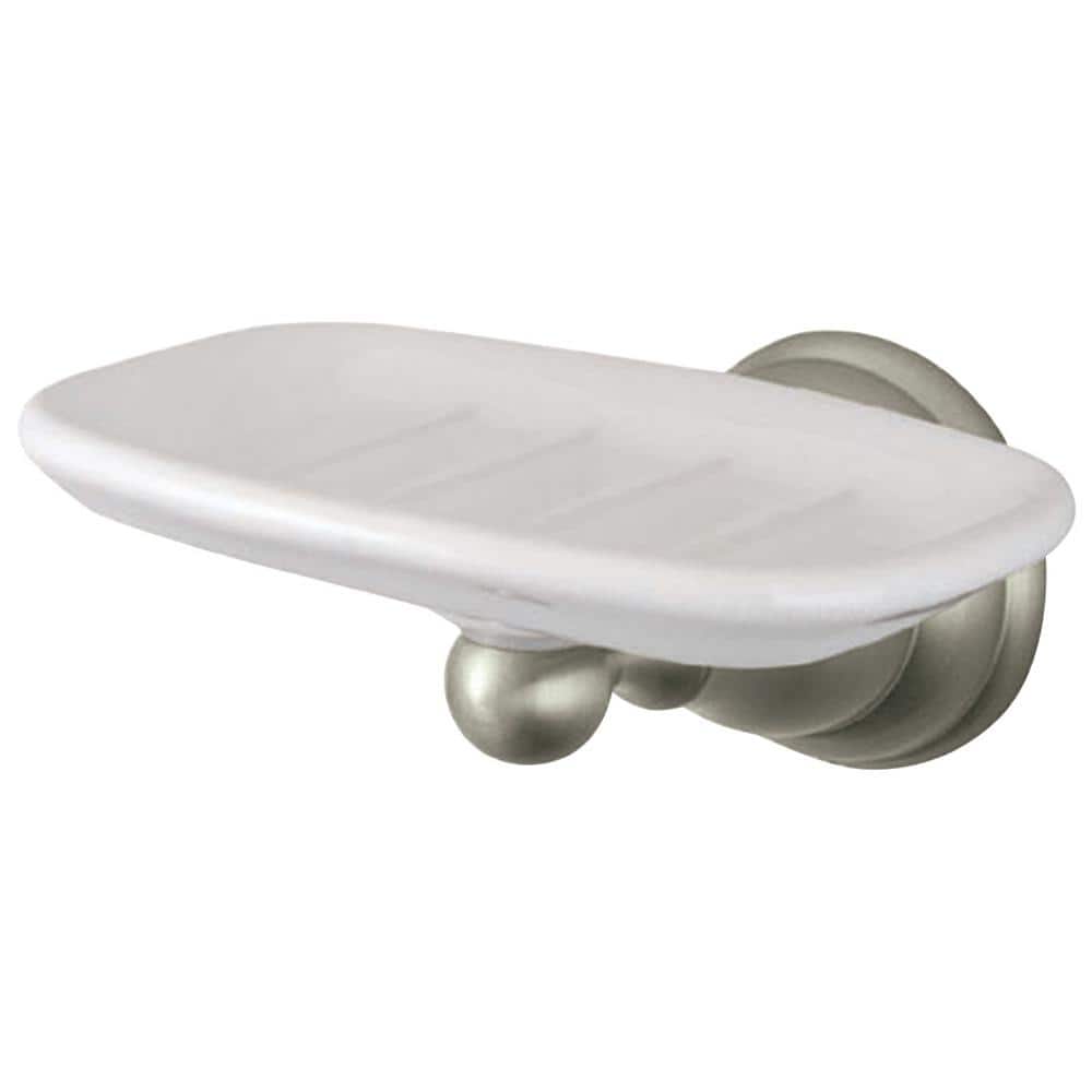 Kingston Brass Royale Wall Mount Soap Dishes and Dispensers in Brushed