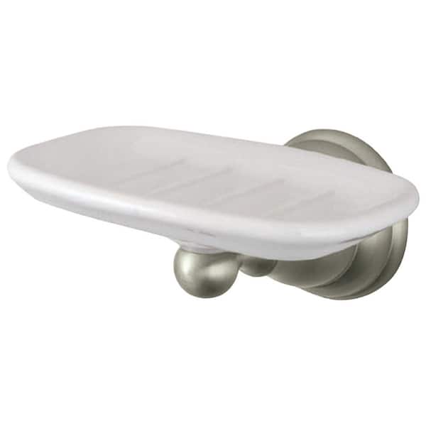 Royale Wall Mount Soap Dishes and Dispensers in Brushed Nickel